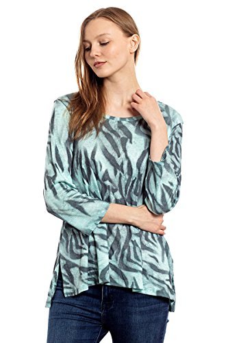 Katina Marie - Free Spirits, 3/4 Sleeve, Ruffled Hem, Baby Rib Merrow ...